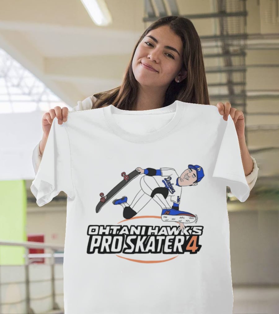Shohei Ohtani Hawk's Pro Skater 4 Los Angeles Dodgers T-Shirt