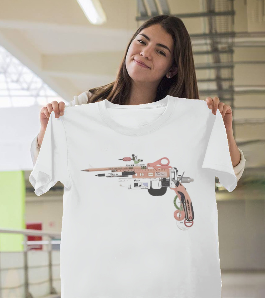School Office Supplies Gun T-Shirt