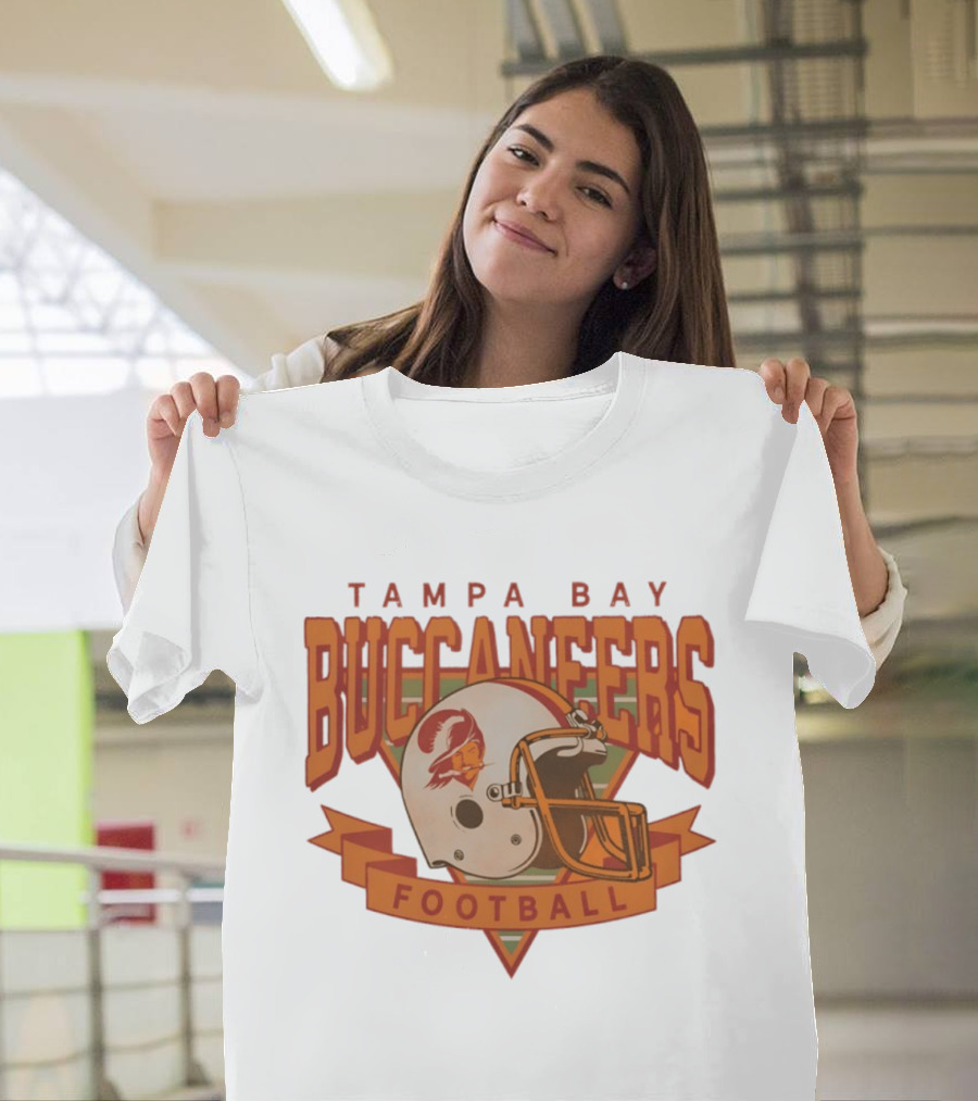 Tampa Bay Buccaneers Football Helmet T-Shirt