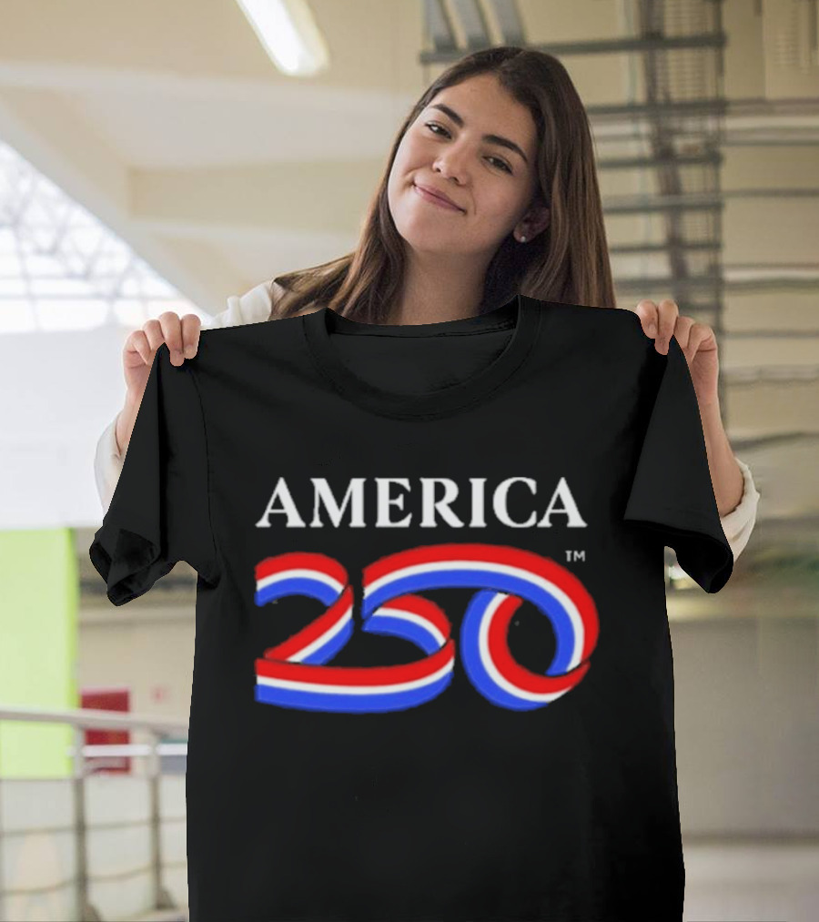 AMERICA 250 Red White Blue USA Anniversary T-Shirt