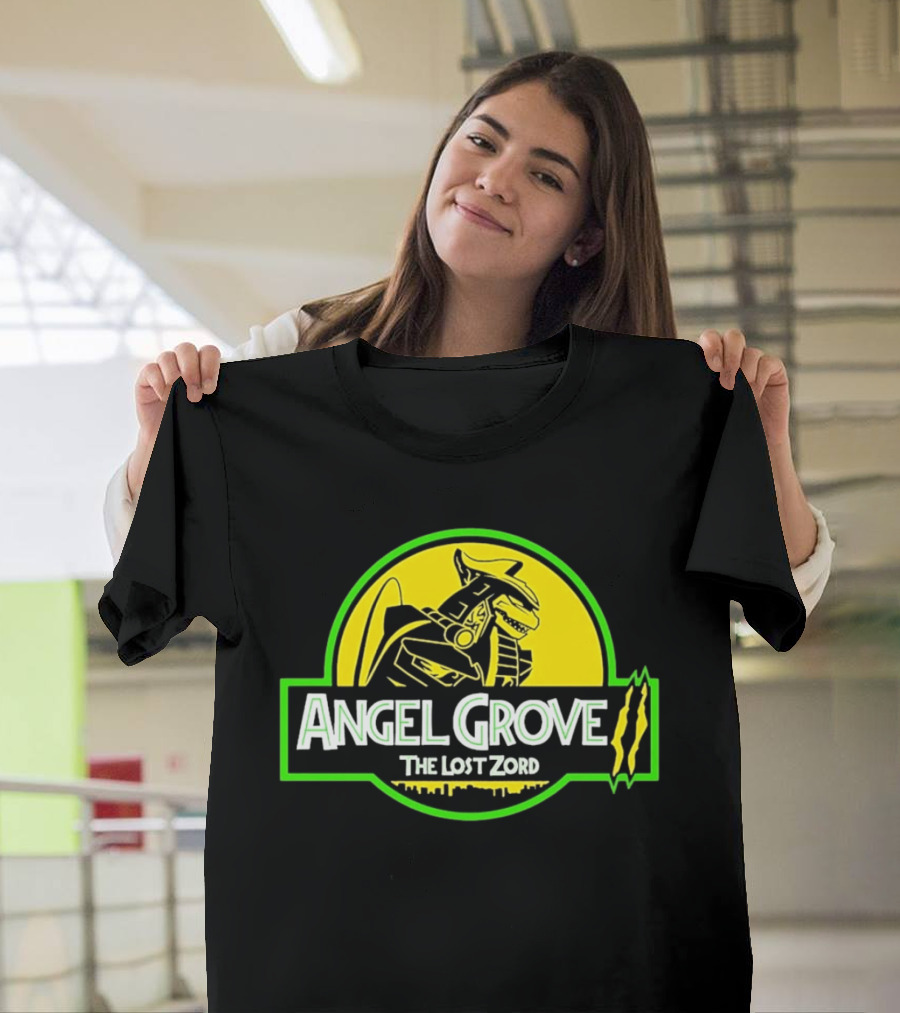 Angel Grove The Lost Zord Dinosaur Robot T-Shirt