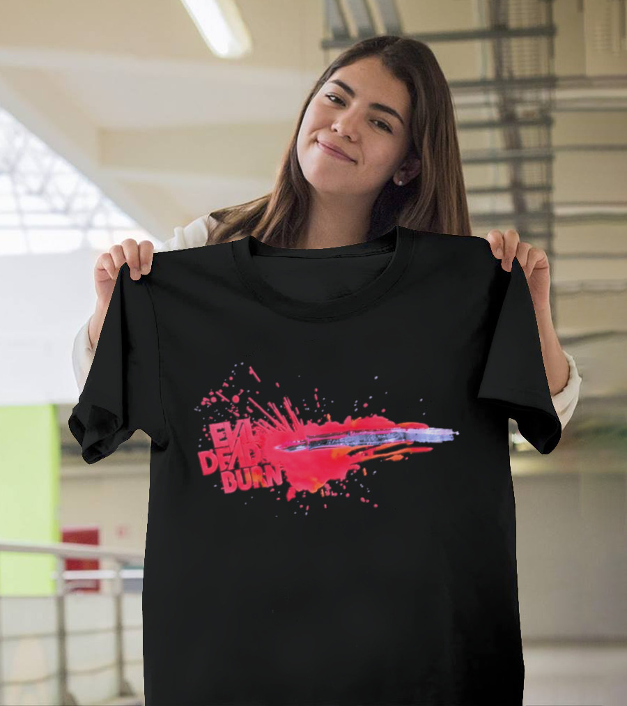 Evil Dead Burn 2026 Horror Splatter Blade T-Shirt