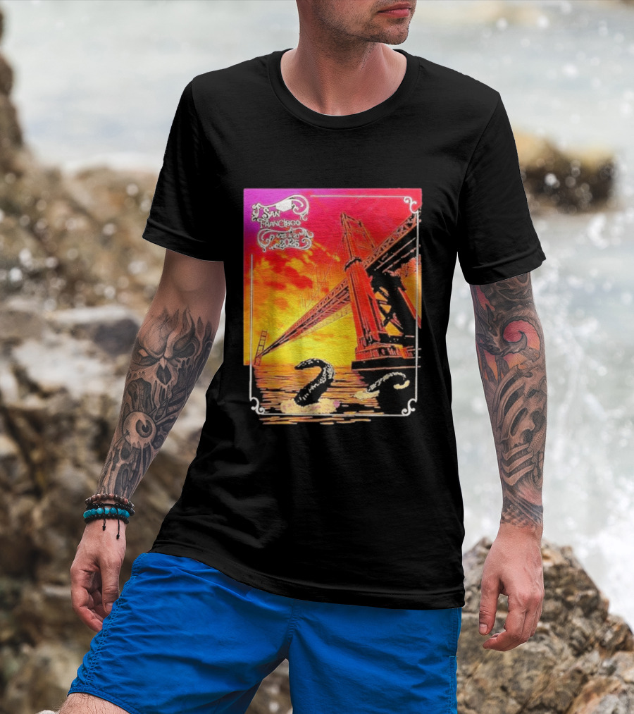Phish The Spring Tour 2025 Bill Graham Civic Auditorium San Francisco April 22nd 23rdBridge T-Shirt
