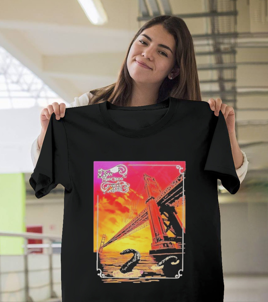 Phish The Spring Tour 2025 Bill Graham Civic Auditorium San Francisco April 22nd 23rdBridge T-Shirt