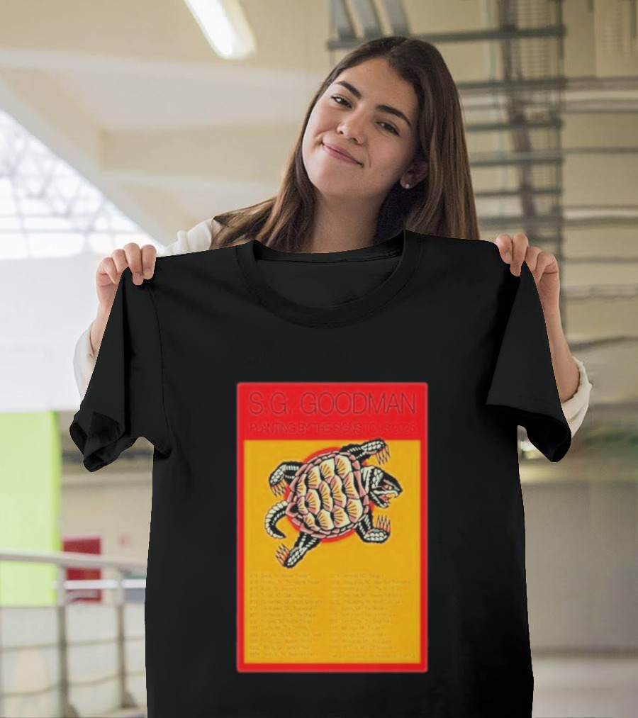 S.G. Goodman Planting By The Signs Tour 2025 Turtle Artwork And Tour Dates T-Shirt