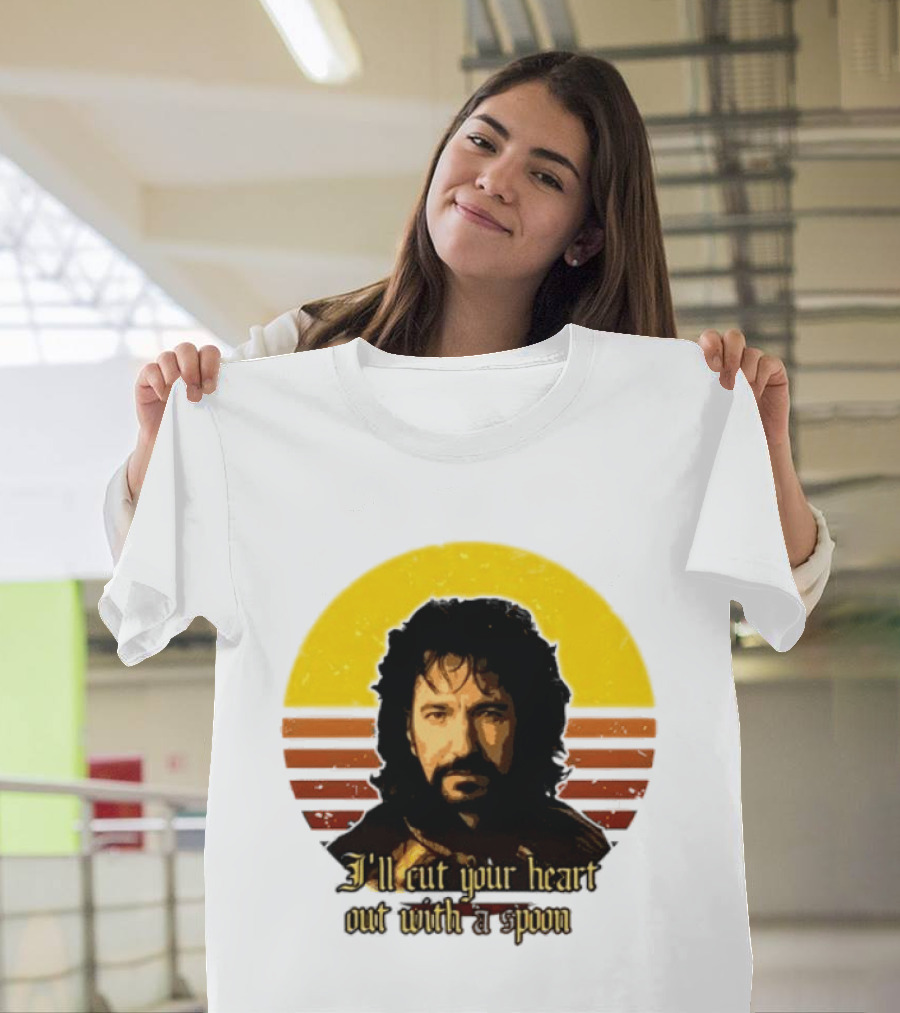 Alan Rickman I'll Cut Your Heart Out With A Spoon T-Shirt