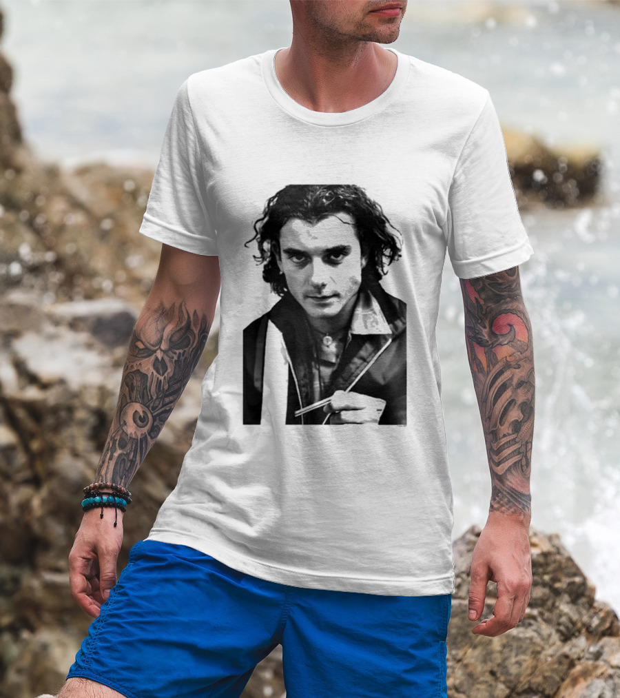 Bush Gavin Rossdale Black White Photo T-Shirt