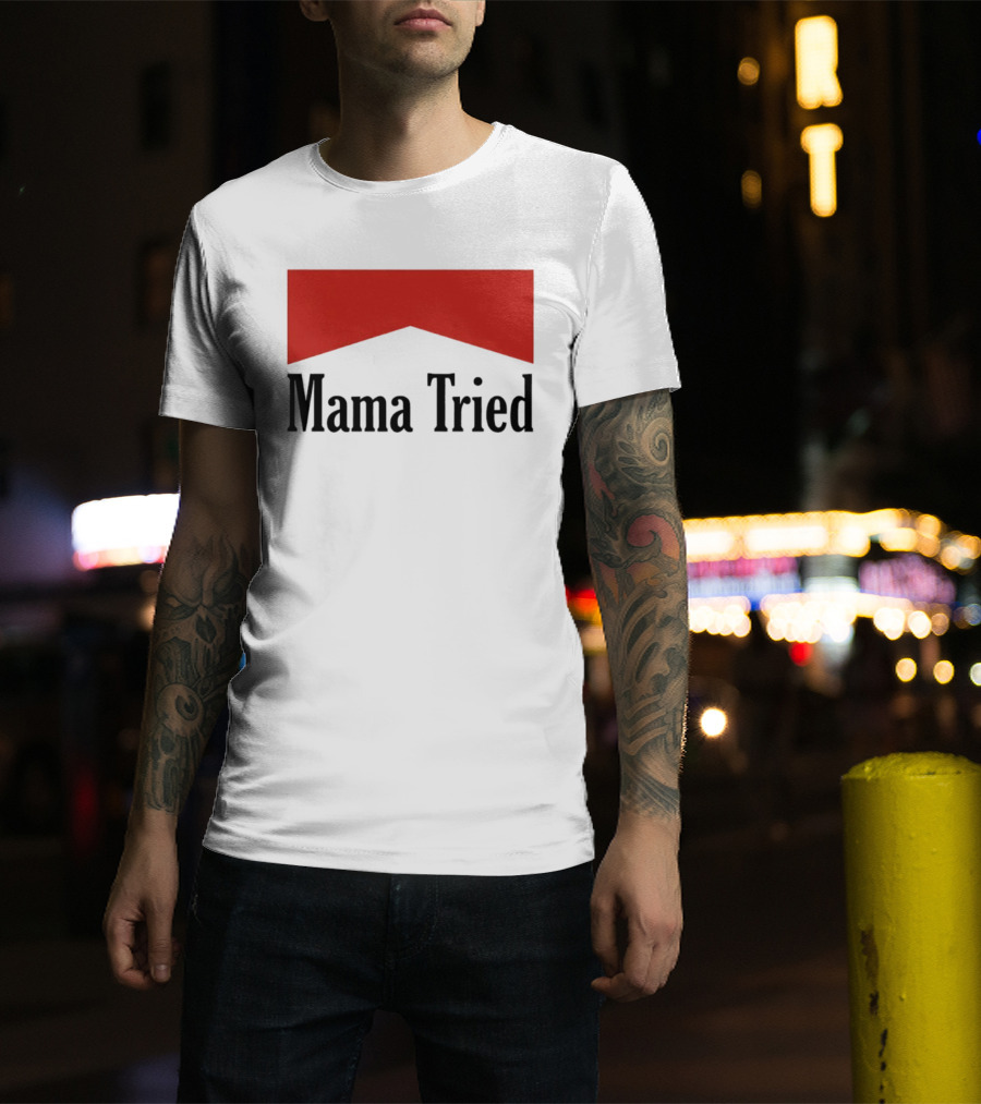 Mama Tried Red Chevron T-Shirt