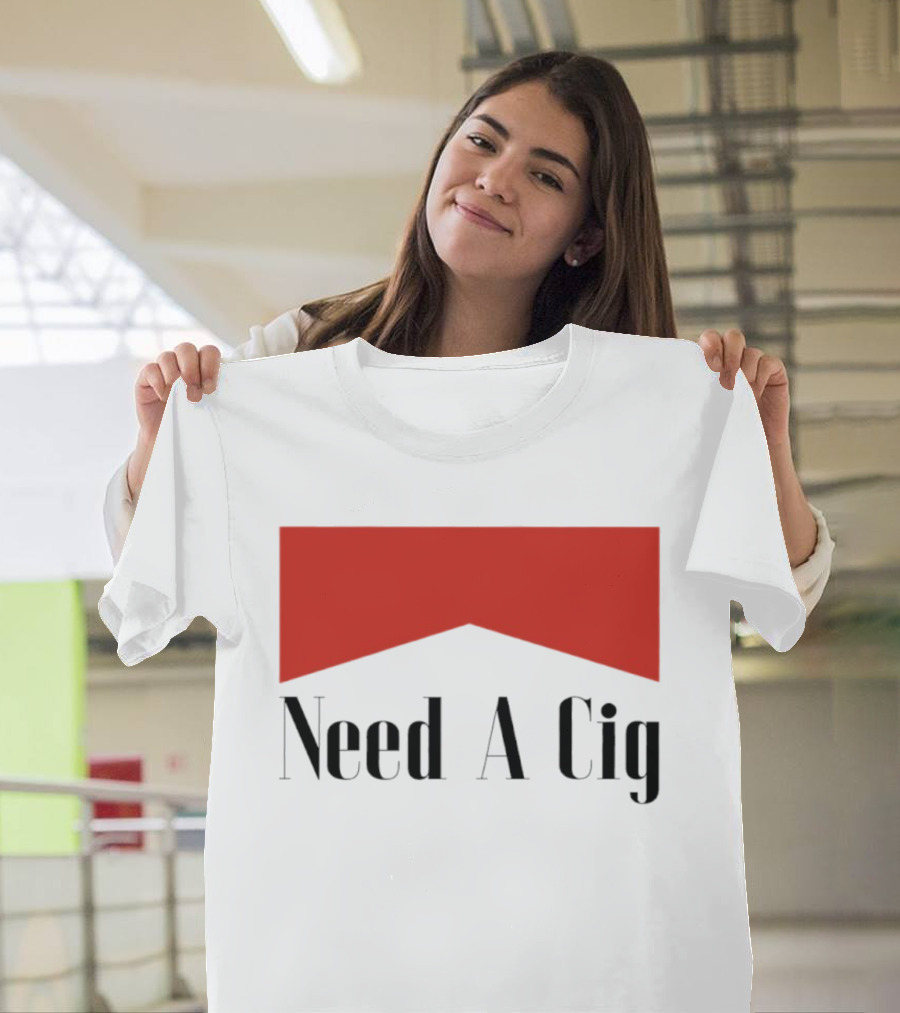 Need A Cig Marlboro Red Chevron T-Shirt