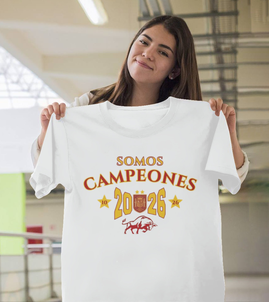 Somos Campeones 2026 Spain 10 26 Bull T-Shirt