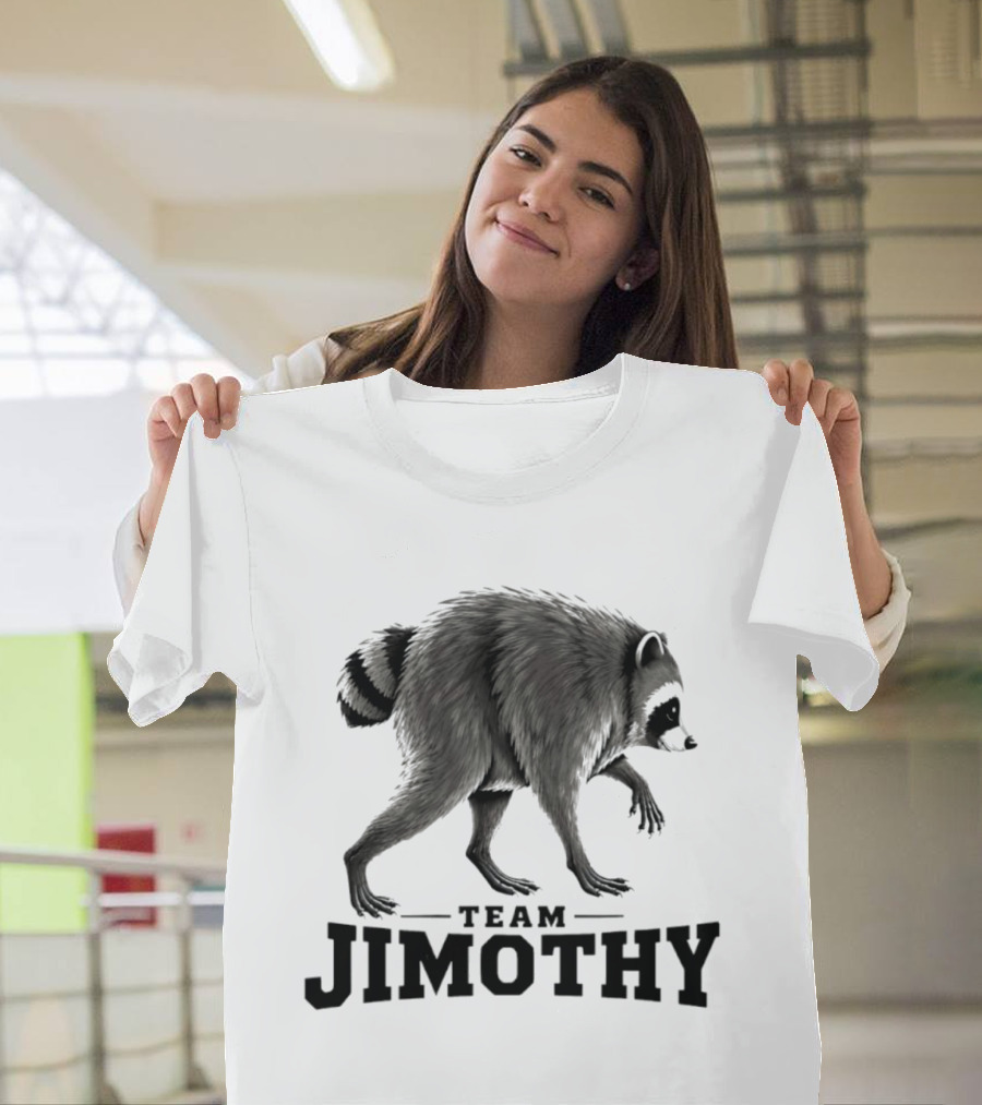 Team Jimothy Raccoon Walking T-Shirt