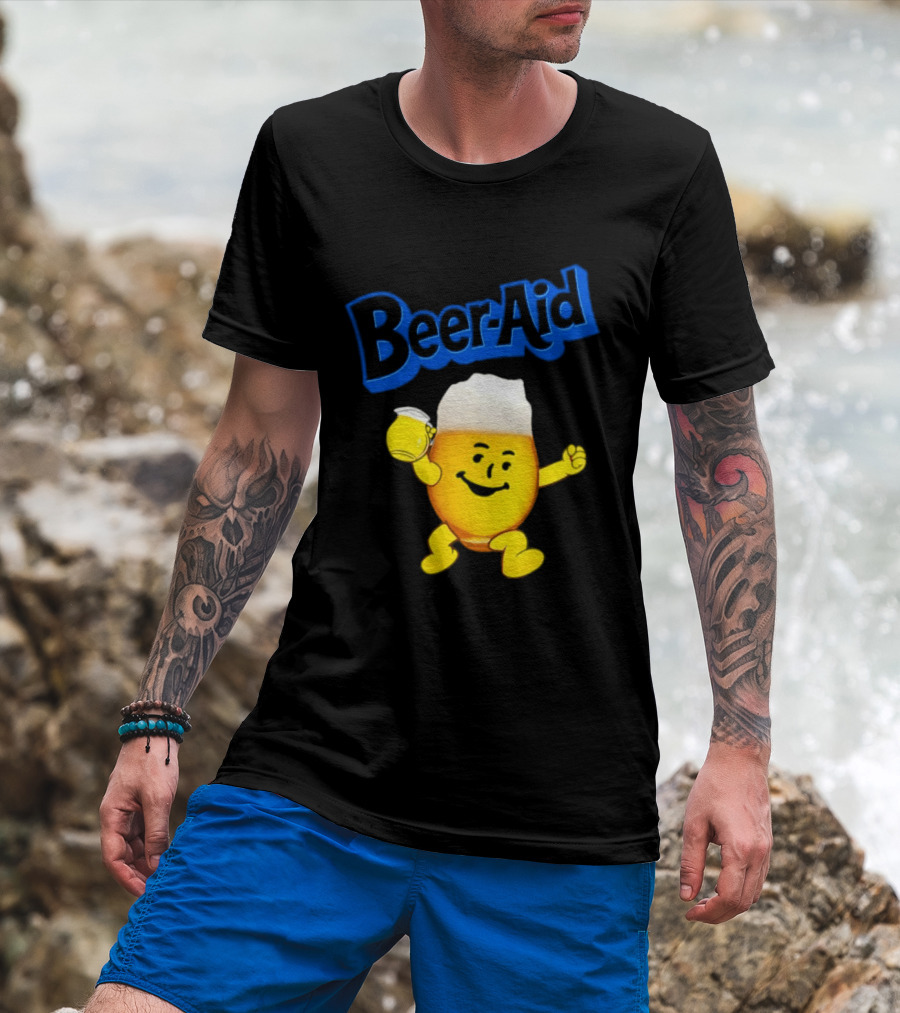 Beer Aid Kool Aid Beer Alcohol Party Humor T-Shirt