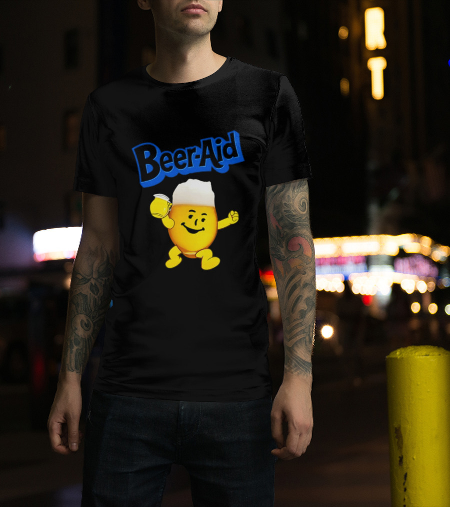 Beer Aid Kool Aid Beer Alcohol Party Humor T-Shirt