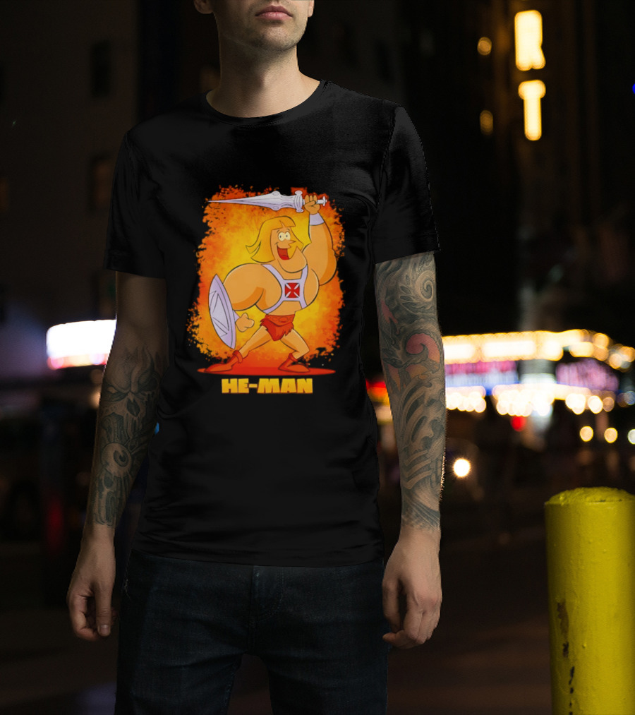 He Man Power Sword Masters Of The Universe Retro 80s T-Shirt
