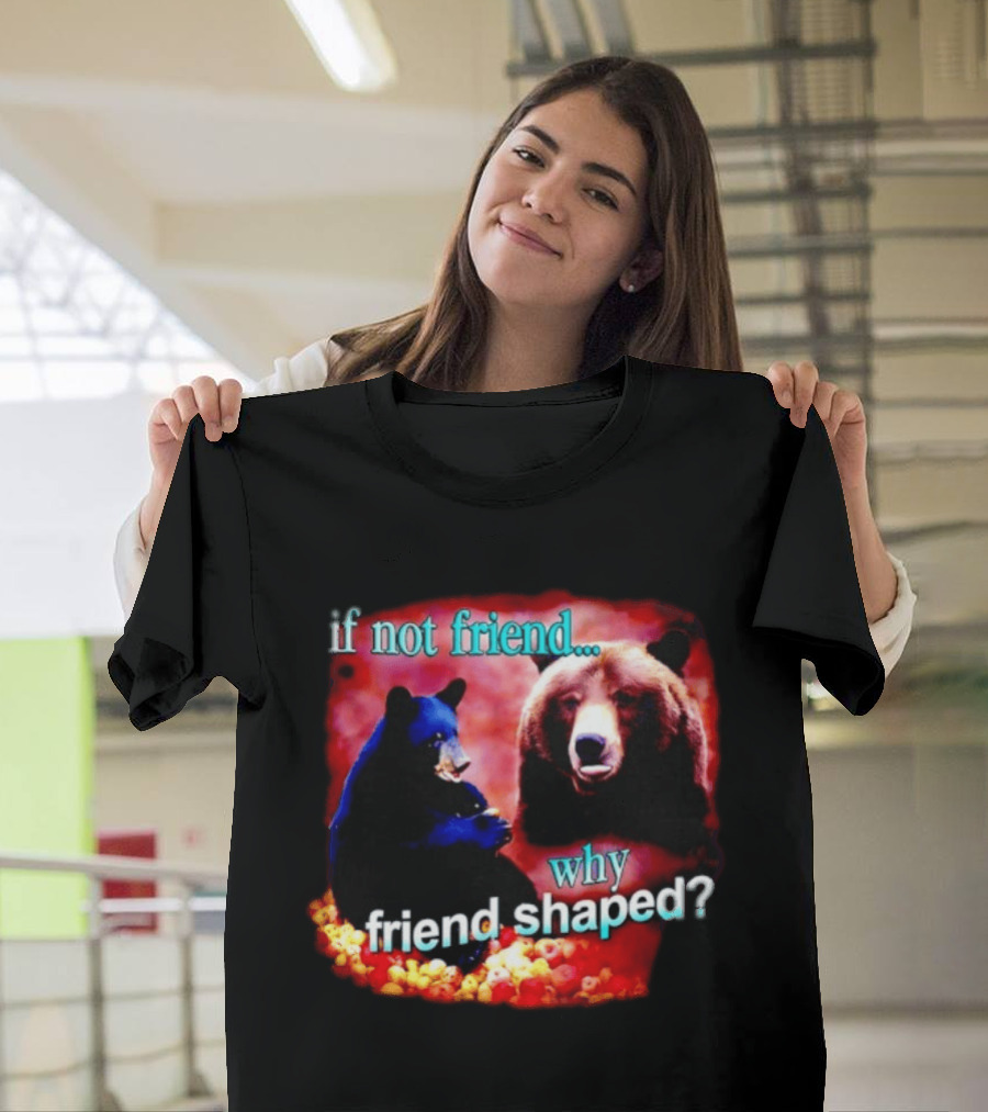 If Not Friend Why Friend Shaped Bear With Two Bears T-Shirt
