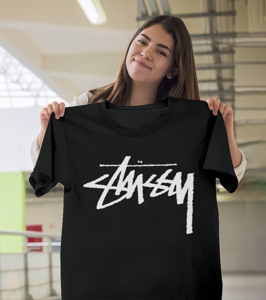 Stussy Yin Yang Pigment Dyed Retro Style Streetwear T-Shirt