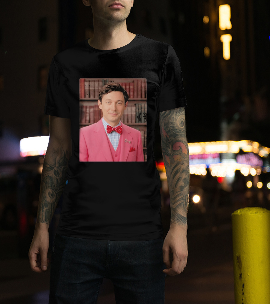 Pinky Herman Jon Ossoff Bow Tie Suit T-Shirt