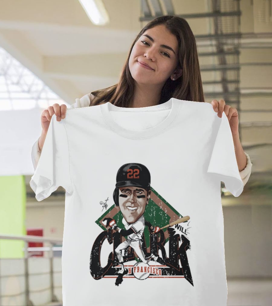 Will Clark San Francisco Giants 22 Bruce Stark Caricature T-Shirt