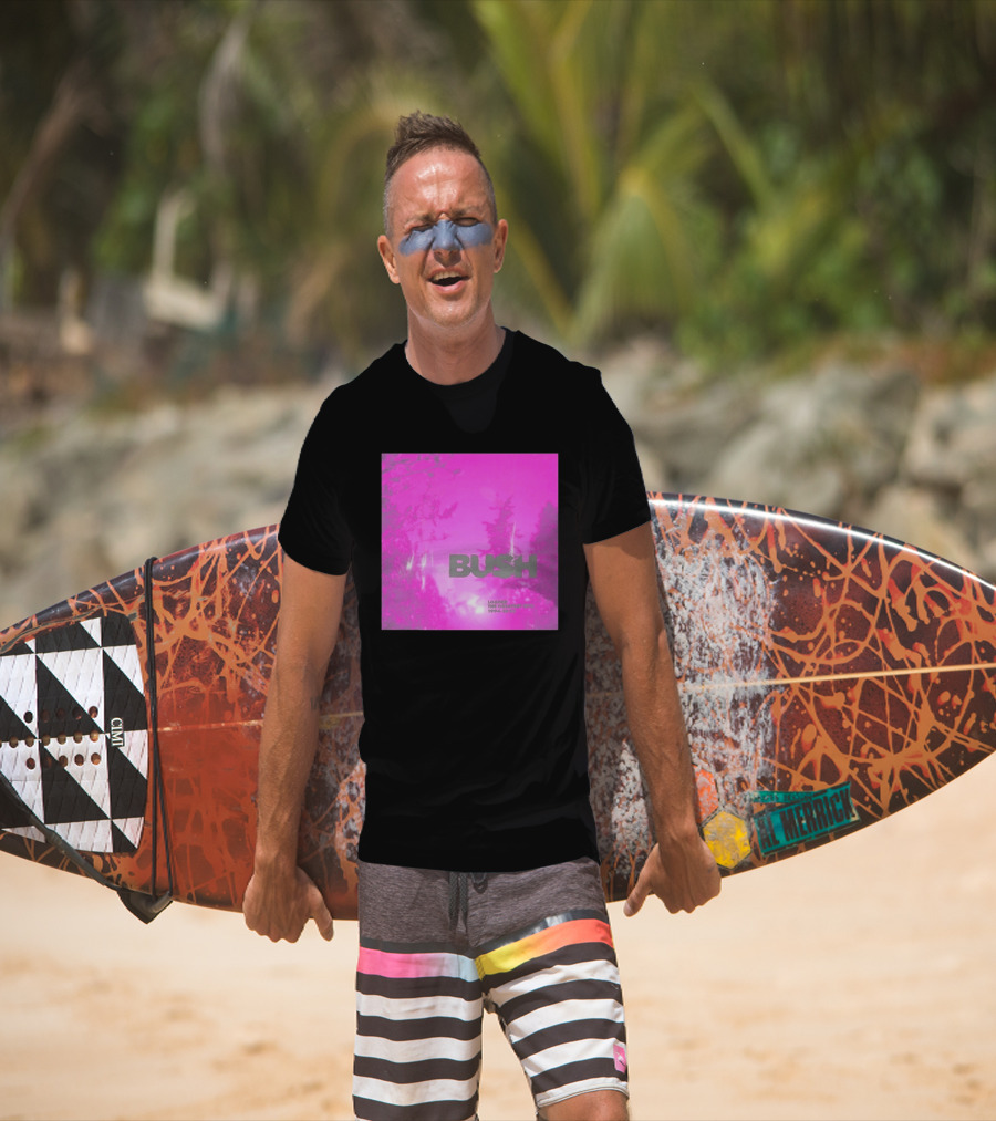 Bush Loaded The Greatest Hits 1994 2023 Pink Album Cover T-Shirt