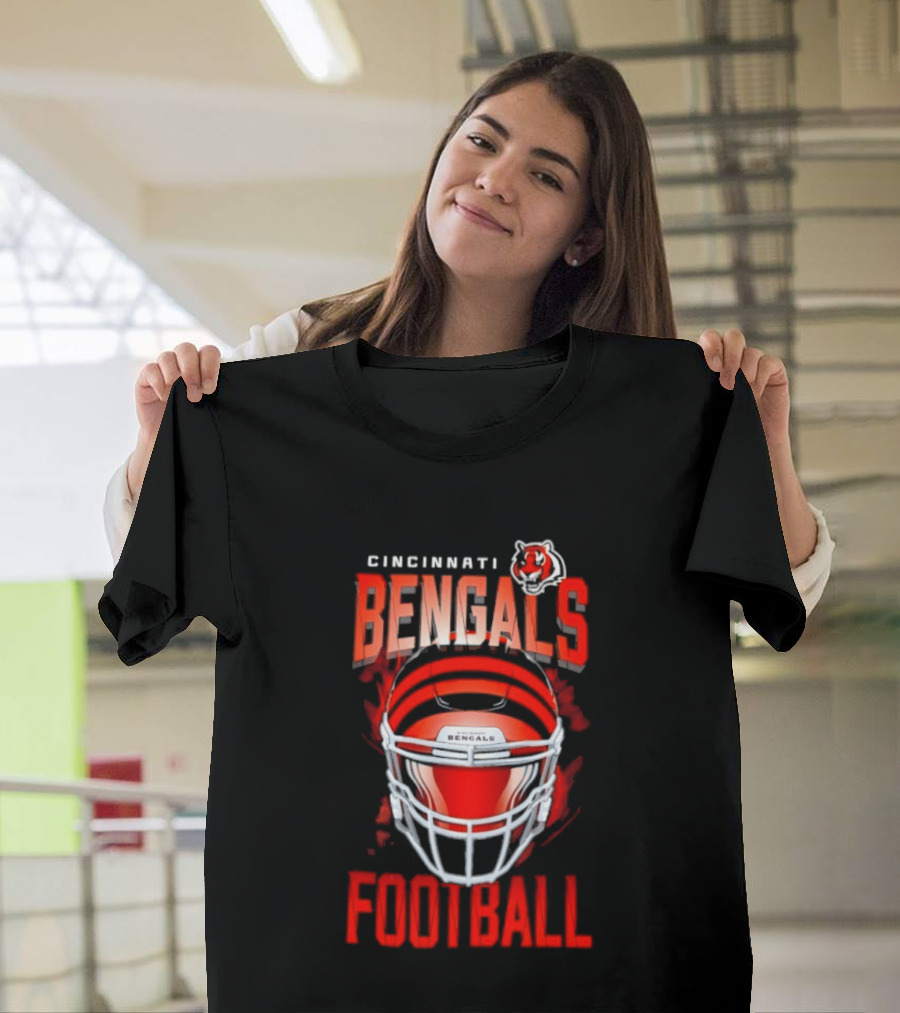 Cincinnati Bengals Football Helmet 2026 Season Bengals Tiger T-Shirt