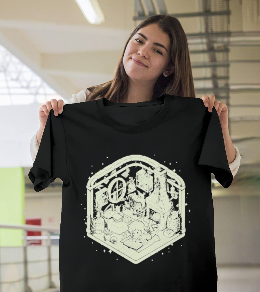 Cozy Hero's Hideout Avengers Room Isometric T-Shirt
