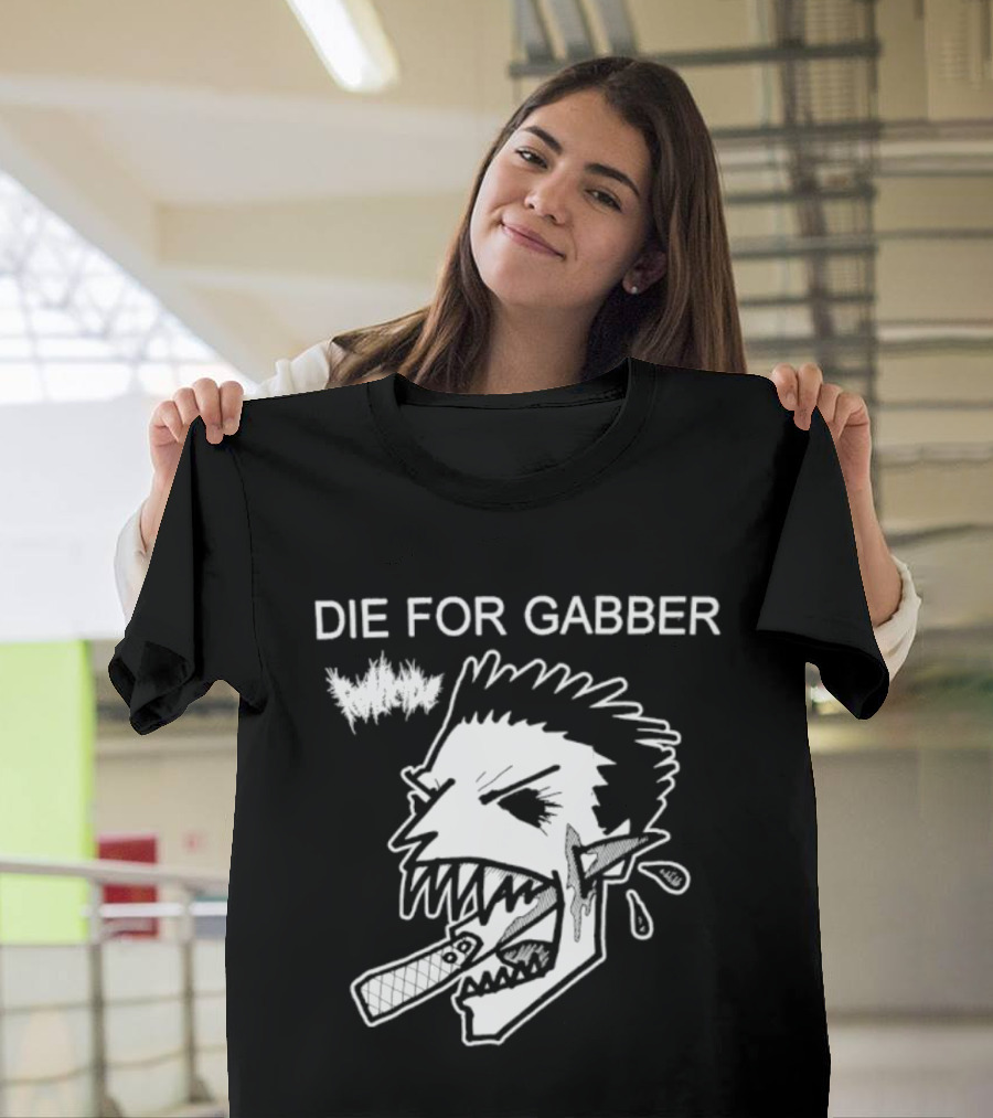 Die For Gabber Roticide Hardcore Music Skullhead T-Shirt