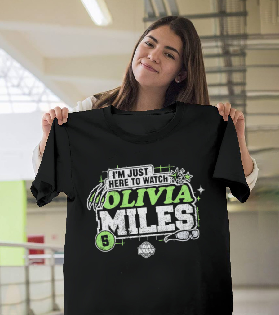 I'm Just Here To Olivia Miles 5 Minnesota Lynx WNBA T-Shirt