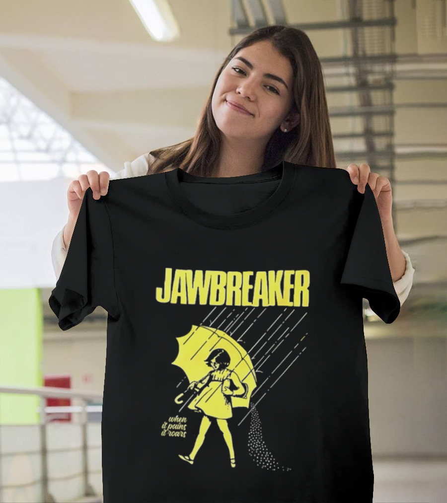 Jawbreaker When It Pains It Roars 2025 Japan Autumn Umbrella Girl T-Shirt