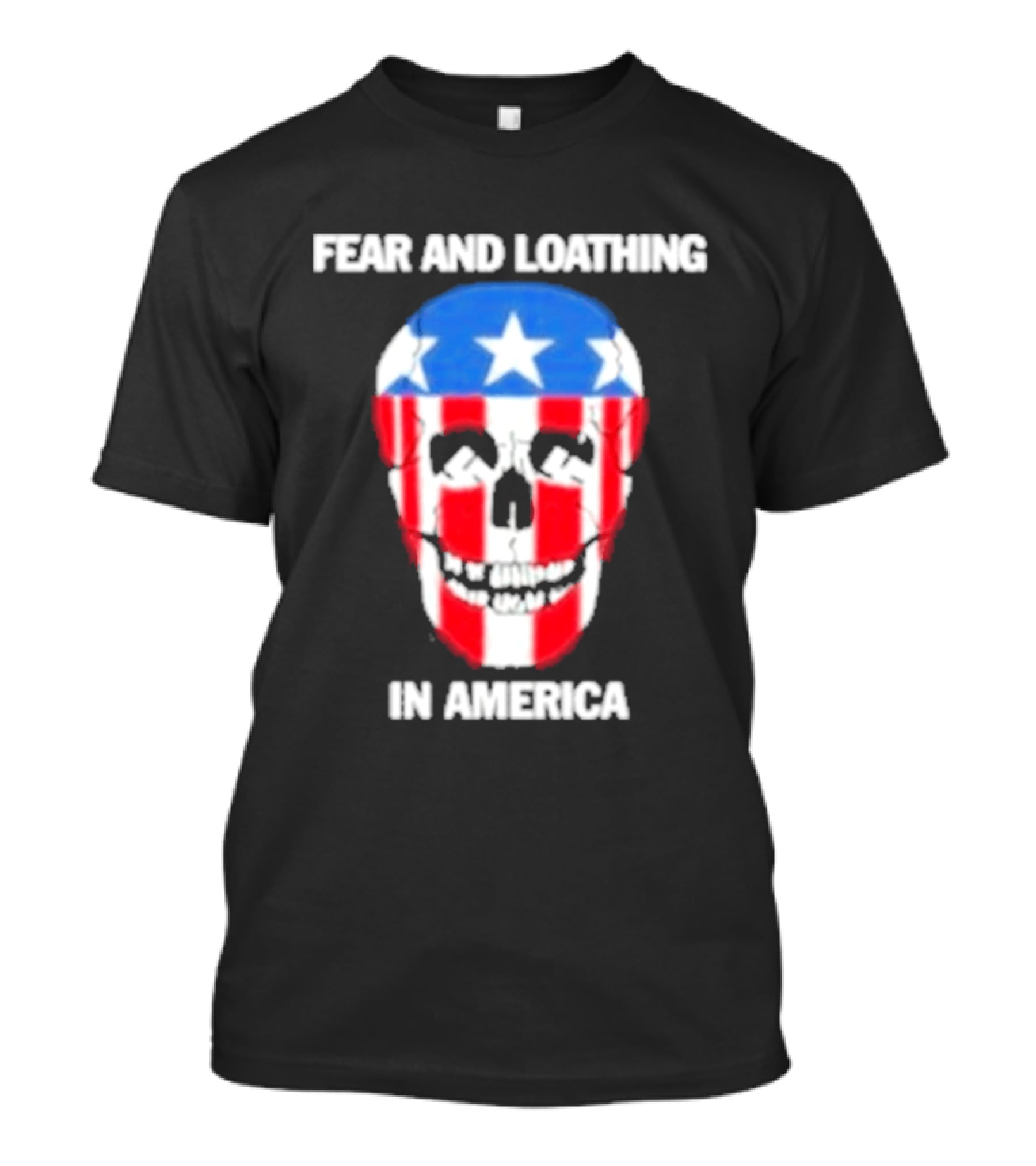 Fear And Loathing In America Skull Stars Stripes T-Shirt