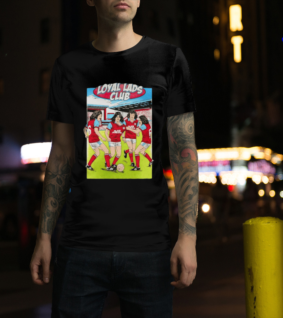 Loyal Lads Club Black Sabbath Heavy Metal Football Team Retro Comic T-Shirt