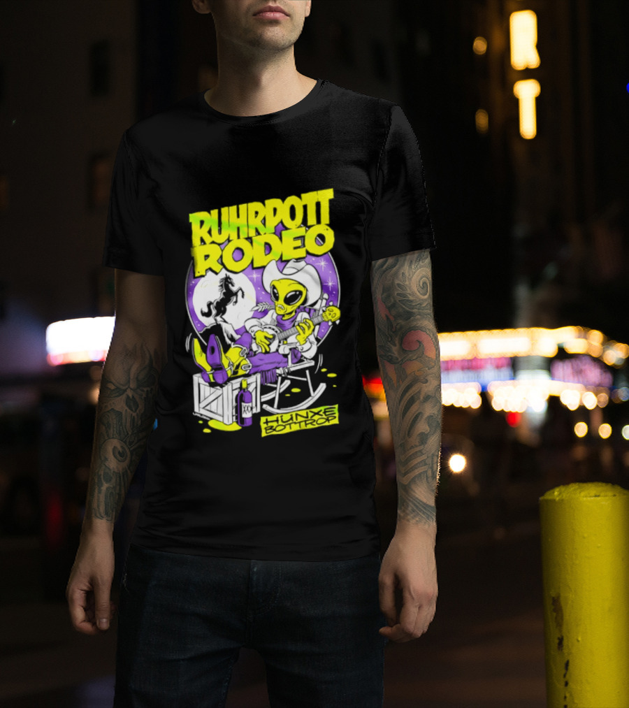 Ruhrpott Rodeo Hunxe Bottrop Extraterrestrial Banjo Player T-Shirt