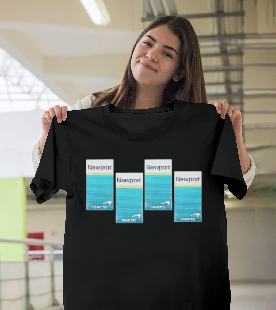 Newport Menthol Cigarettes Iconic Tobacco Packs T-Shirt