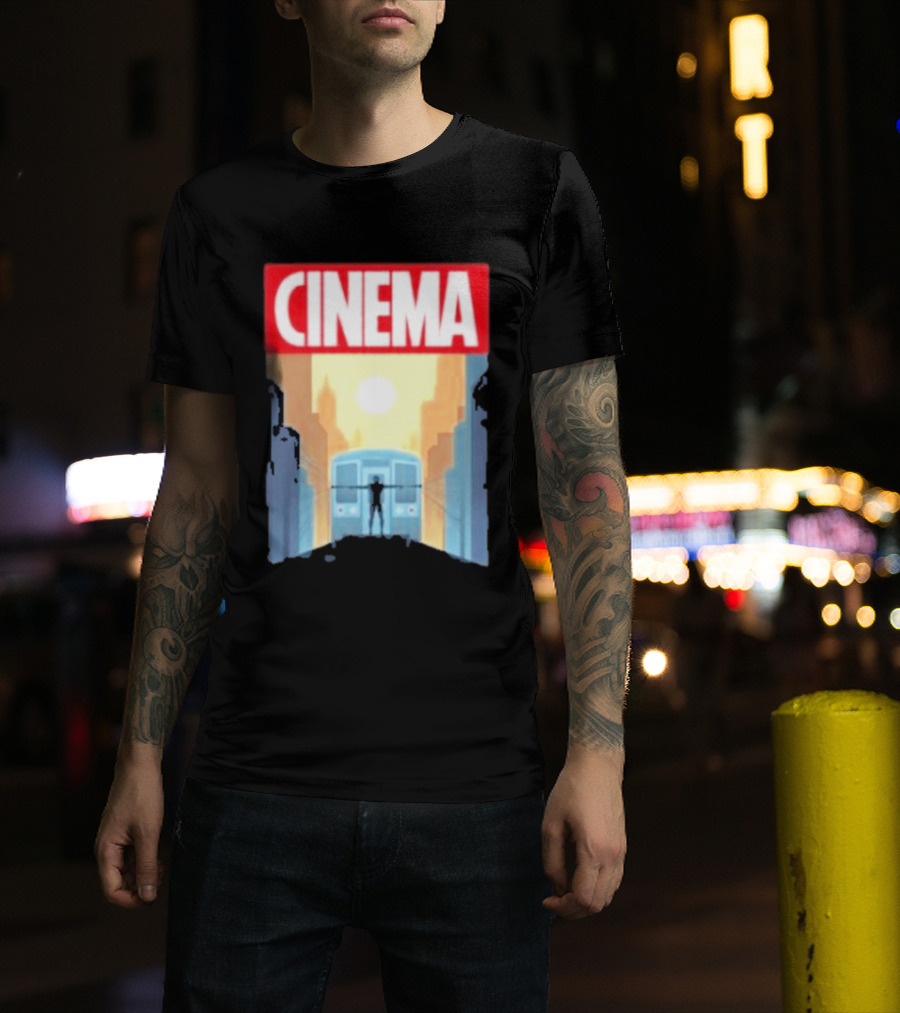Screencrush Cinema Spidey Subway Sunset Scene T-Shirt