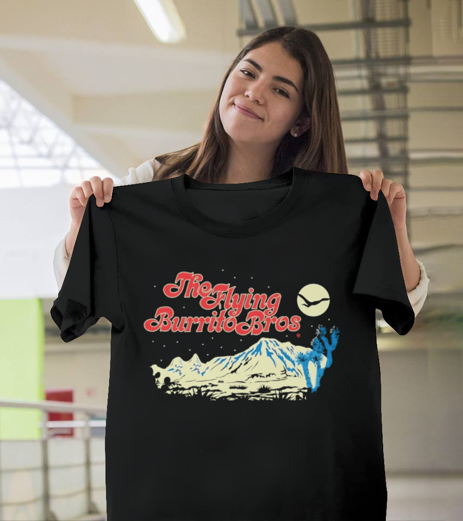 The Flying Burrito Bros Desert Moon Cactus Band T-Shirt