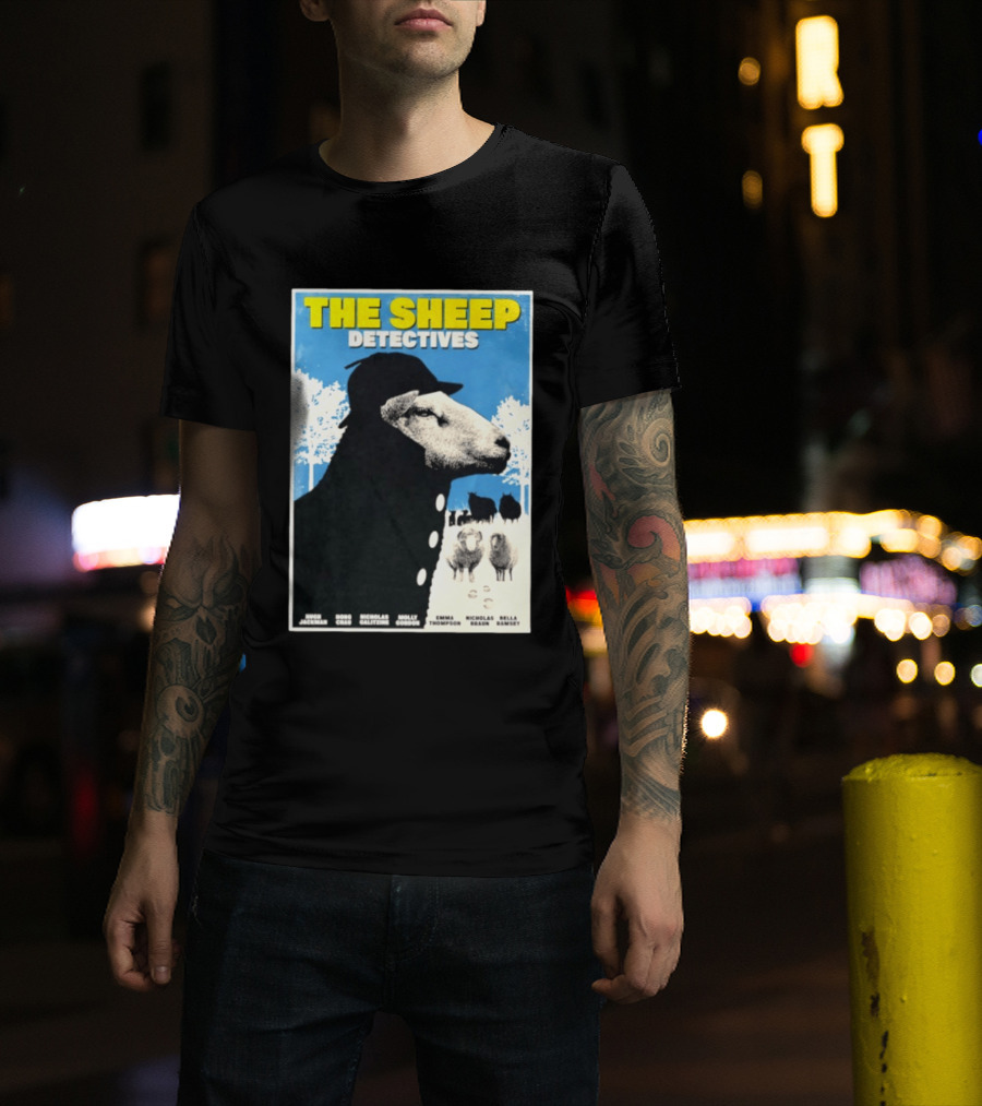 The Sheep Detectives Hugh Jackman Hong Chau Nicholas Galitzine Molly Gordon Emma Thompson Nicholas Braun Bella Ramsey T-Shirt