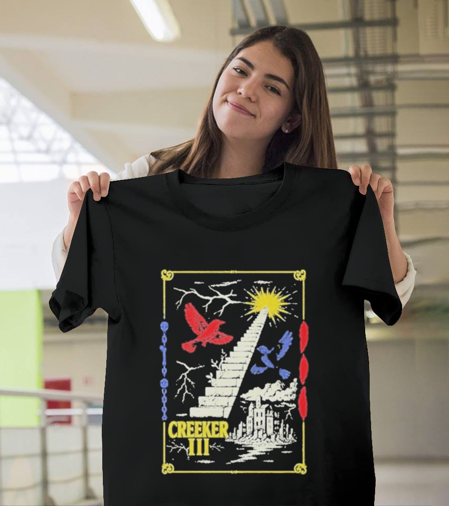 Creeker III Stairway To Sun With Red Bird And Blue Bird T-Shirt