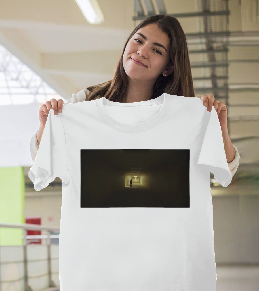 Backrooms Dark Hallway Figure Eerie Aesthetic T-Shirt