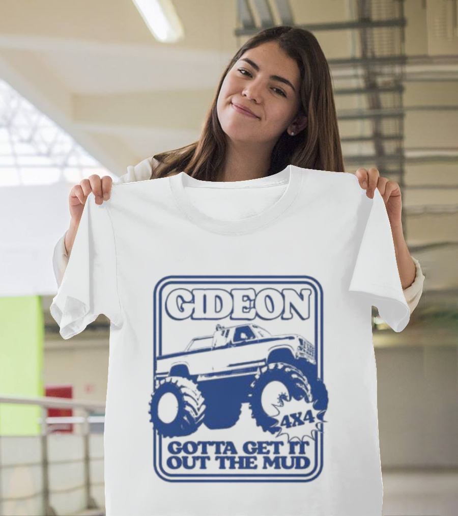 Gideon Monster Truck 4X4 Gotta Get It Out The Mud Ringer T-Shirt