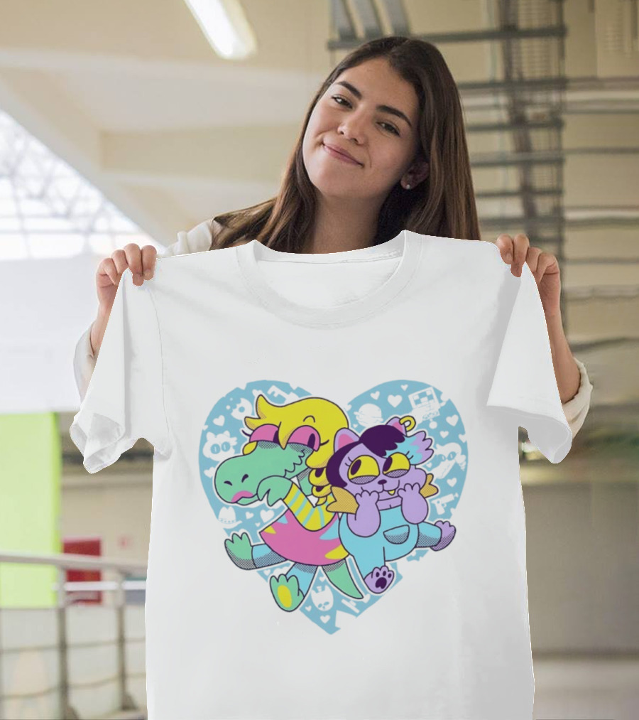 So Hyped 10th Anniversary Undertale Deltarune Heart Characters T-Shirt