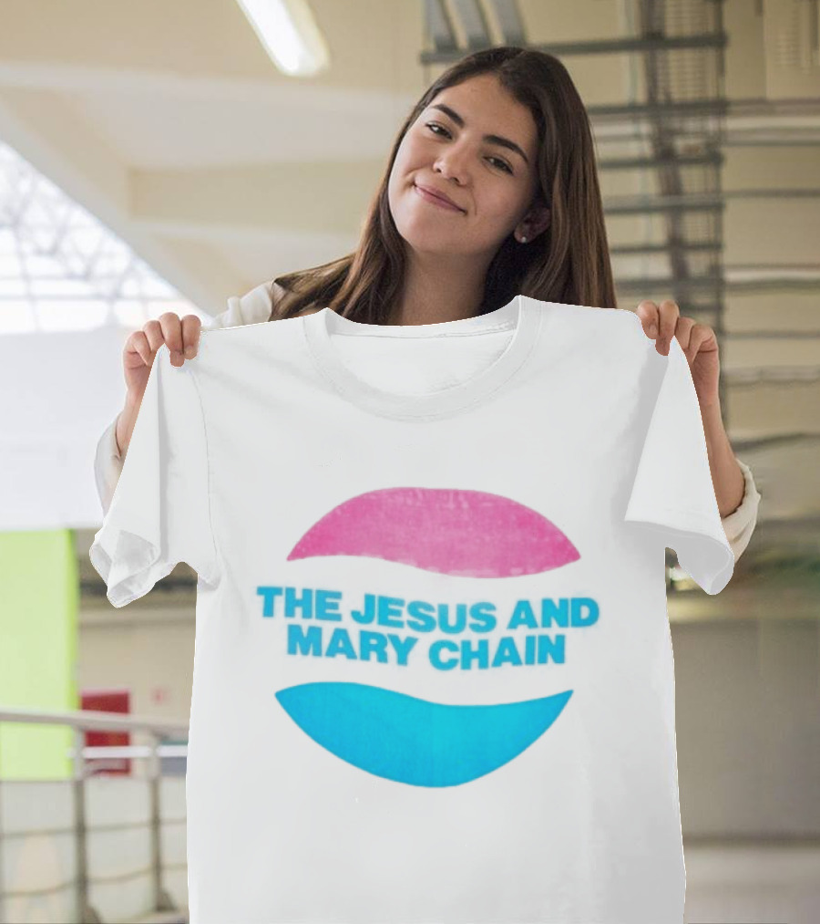 The Jesus And Mary Chain Pink Blue Lips Alternative Rock T-Shirt