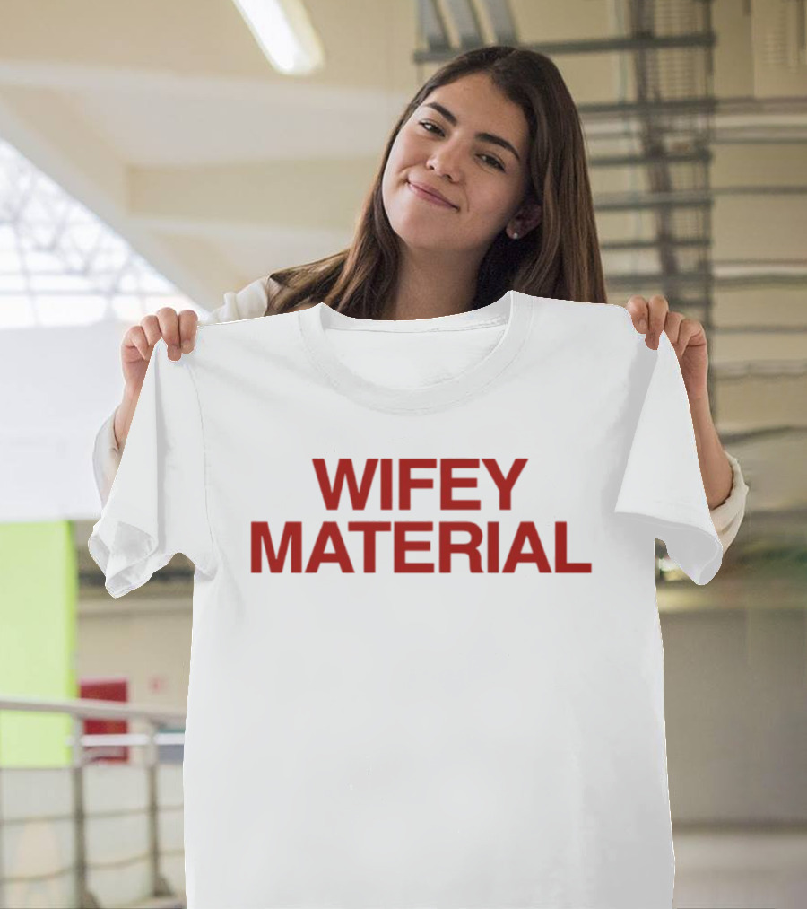 Wifey Material Bold Red T-Shirt