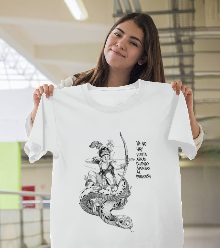 Ya No Hay Vuelta Atrás Cuando Apuntas Al Corazón Arco Y Flecha Silueta T-Shirt