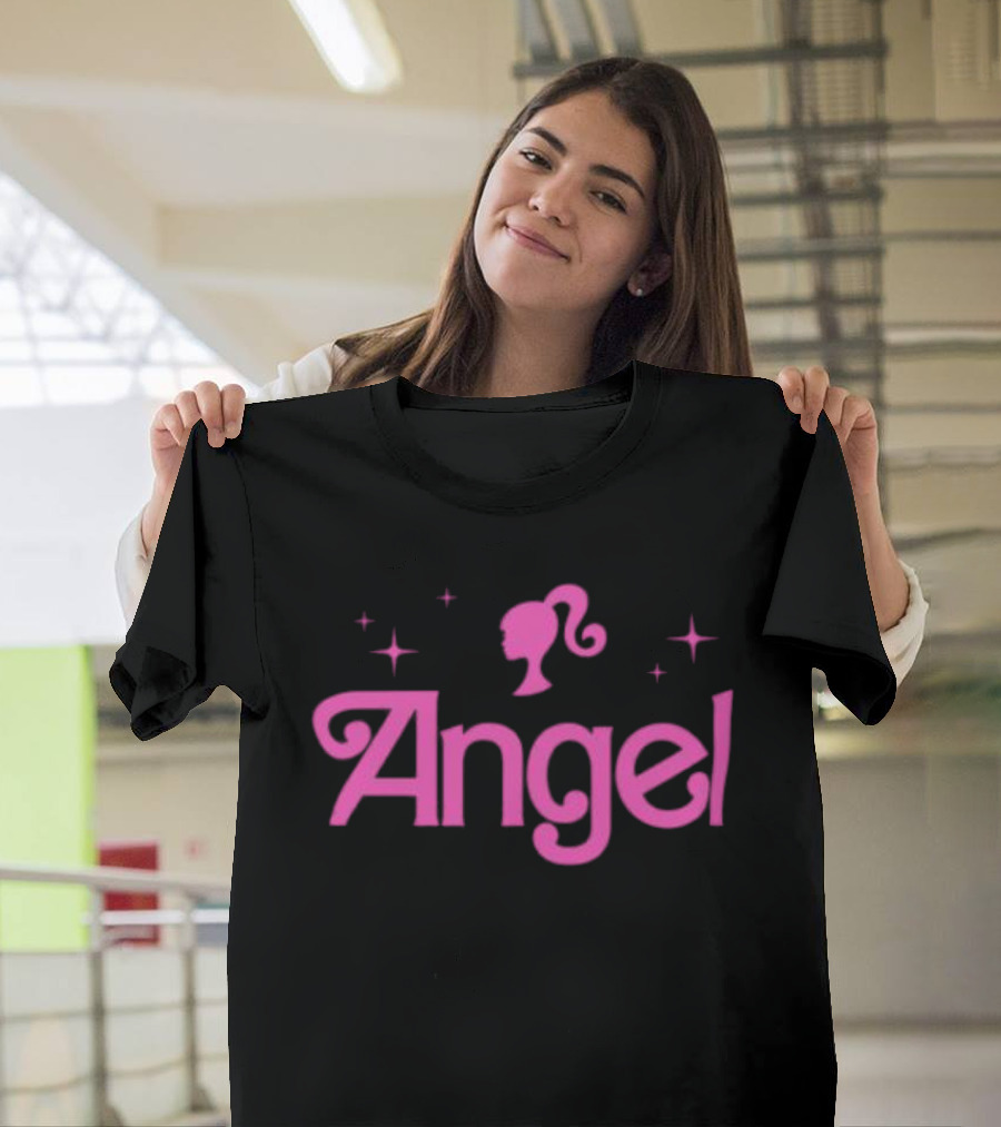 Angel Reese Barbie Crop With Star Accents T-Shirt