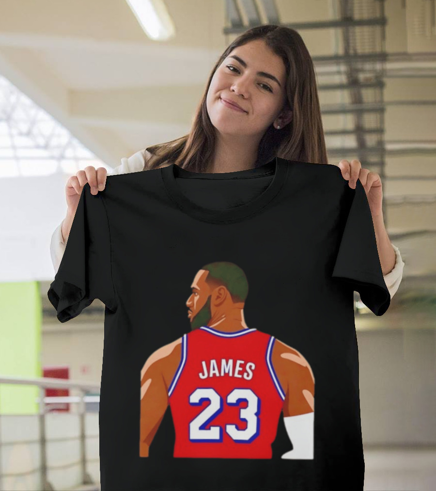 Lebron James 23 Philadelphia 76ers Red Jersey T-Shirt