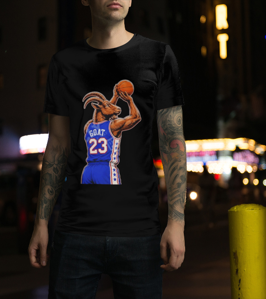 GOAT 23 Basketball Jersey Philadelphia Sixers LeBron James T-Shirt
