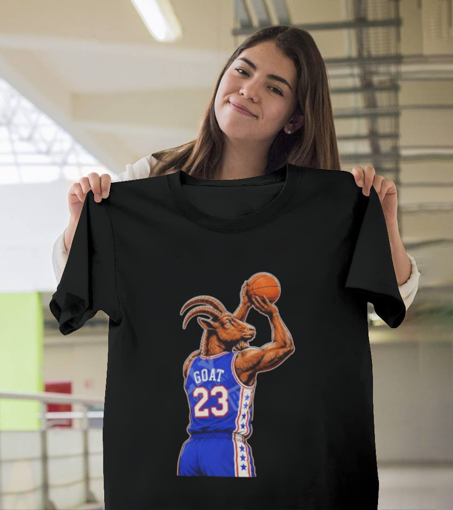 GOAT 23 Basketball Jersey Philadelphia Sixers LeBron James T-Shirt