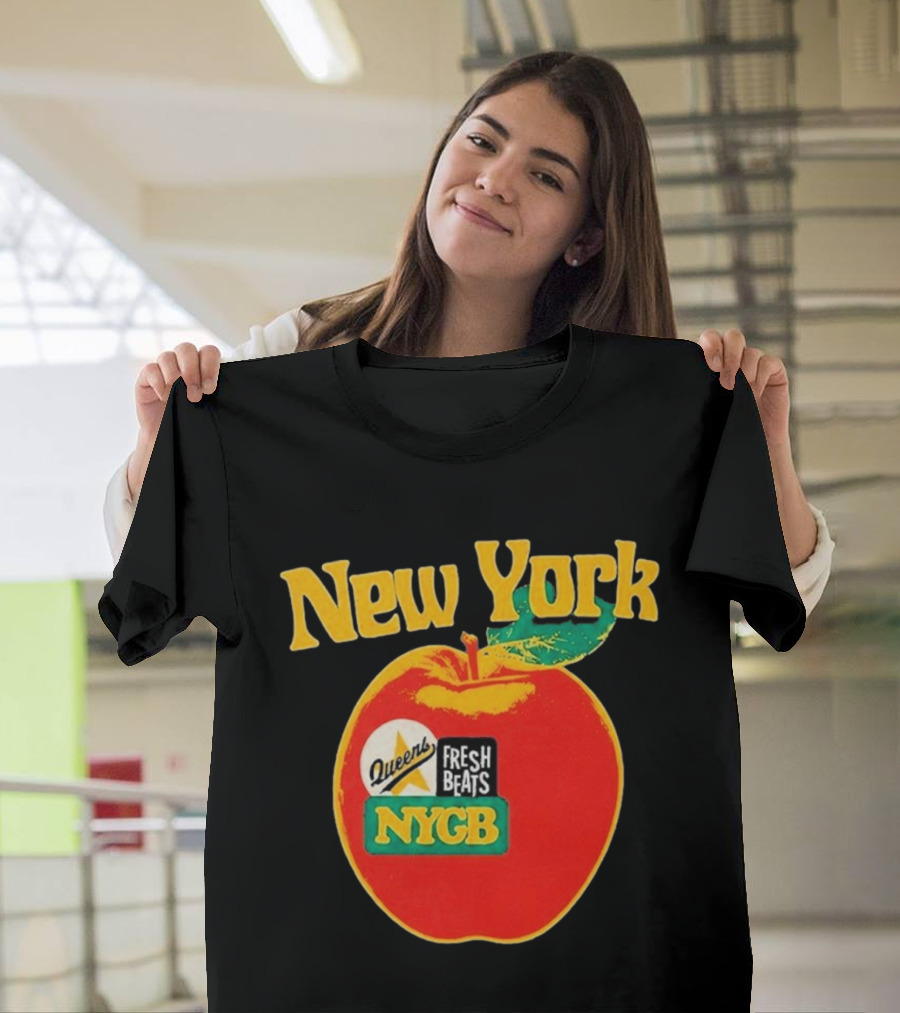 New York Queens Fresh Beats NYGB Apple T-Shirt