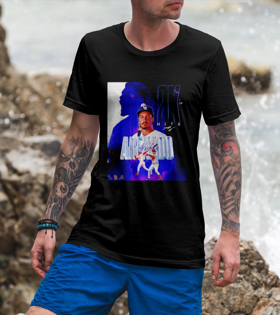 Nolan Arenado 2K Hits Retro Baseball Milestone Celebration T-Shirt