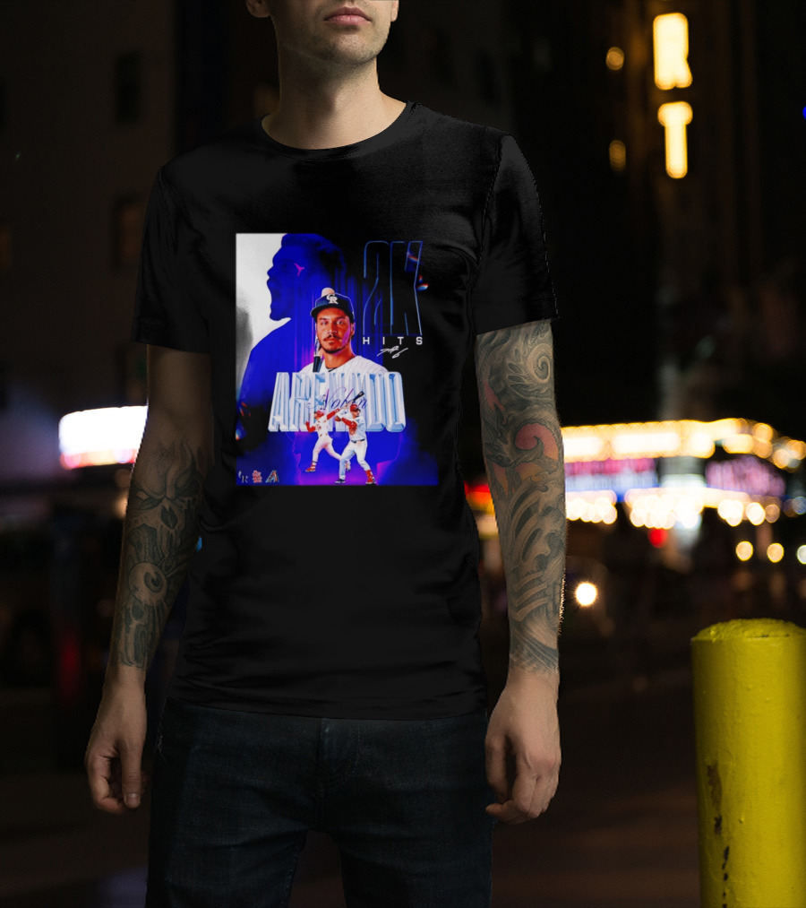 Nolan Arenado 2K Hits Retro Baseball Milestone Celebration T-Shirt