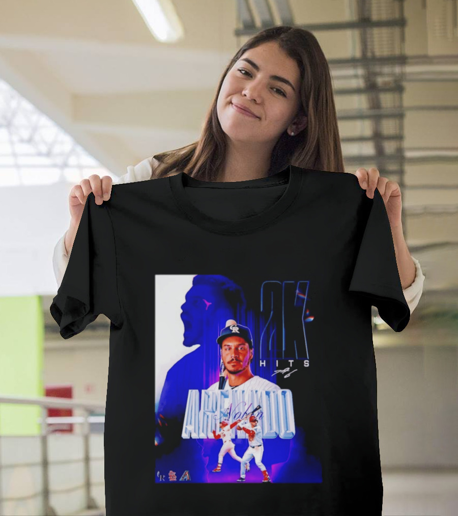 Nolan Arenado 2K Hits Retro Baseball Milestone Celebration T-Shirt